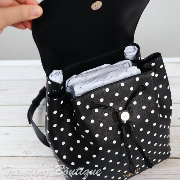 NWT Disney x Kate Spade New York Minnie Mouse Backpack in Black Multi - Picture 11 of 13